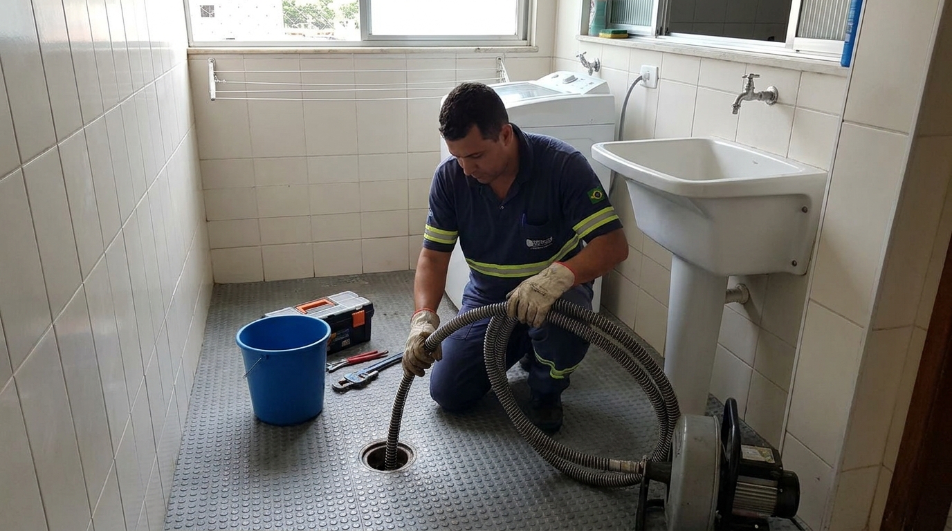 Desobstrução na Cozinha em Tatuapé‑SP
